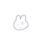 シンプルめのうさぎ（個別スタンプ：9）