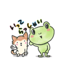 かわいい無事カエル3兄弟の日常（個別スタンプ：3）