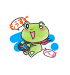 かわいい無事カエル3兄弟の日常（個別スタンプ：16）