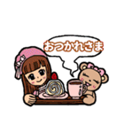 ♡ラブリーな女の子と動物たちのスタンプ♡（個別スタンプ：2）