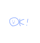 表情で伝えるOKとNO（個別スタンプ：2）