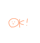 表情で伝えるOKとNO（個別スタンプ：4）