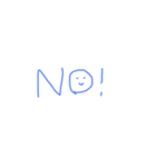 表情で伝えるOKとNO（個別スタンプ：6）