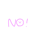 表情で伝えるOKとNO（個別スタンプ：7）