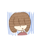 女の子の普段使いスタンプゥ（個別スタンプ：4）