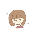 女の子の普段使いスタンプゥ（個別スタンプ：7）