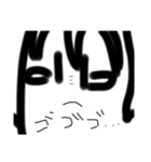 黒線女のコ（個別スタンプ：5）