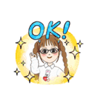 メガネっこスタンプ！＆男子キャラスタンプ（個別スタンプ：14）