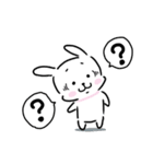 かわいい うさぎ 敬語あいさつ（個別スタンプ：24）