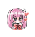 羅霧ちゃんとうさぎ（個別スタンプ：1）
