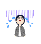 メガネの男の子w（個別スタンプ：10）