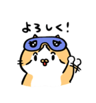 ぽなちゃん（アイマスクver.)#かわいいねこ（個別スタンプ：25）