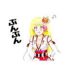 頑張る巫女お姉さん HG2（個別スタンプ：16）