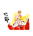 頑張る巫女お姉さん HG2（個別スタンプ：21）