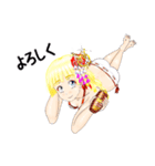 頑張る巫女お姉さん HG2（個別スタンプ：22）