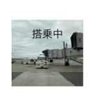 飛行機で旅行（個別スタンプ：4）