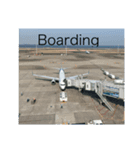 飛行機で旅行（個別スタンプ：5）
