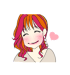 ピンクライフちゃん（個別スタンプ：1）