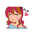 ピンクライフちゃん（個別スタンプ：2）