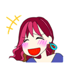 ピンクライフちゃん（個別スタンプ：6）