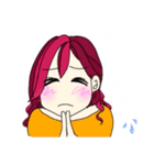 ピンクライフちゃん（個別スタンプ：7）