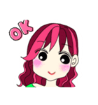 ピンクライフちゃん（個別スタンプ：10）