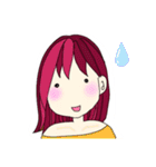 ピンクライフちゃん（個別スタンプ：11）