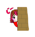 ピンクライフちゃん（個別スタンプ：16）
