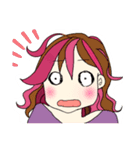 ピンクライフちゃん（個別スタンプ：19）
