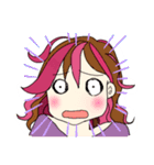 ピンクライフちゃん（個別スタンプ：24）
