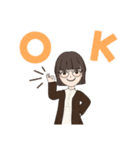 垢抜けた女の子（個別スタンプ：1）