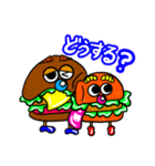 ハンバーガーくんの日常あいさつ（個別スタンプ：9）