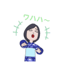和服の私のスタンプ（個別スタンプ：18）