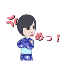 和服の私のスタンプ（個別スタンプ：24）