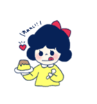 プリン好きな女の子（個別スタンプ：3）
