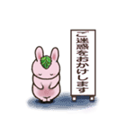 サクラもっちりうさぎ（個別スタンプ：35）