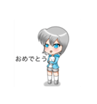 しらタースタンプ（本気）白玉時々（個別スタンプ：7）