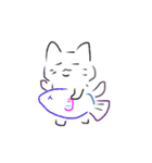 素朴なにゃんこシリーズ（個別スタンプ：7）