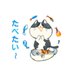 Memenekosan＿ハチワレ猫cat（個別スタンプ：13）