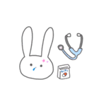 がんばるうさこたち！（個別スタンプ：3）