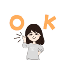 韓国好きな女の子（個別スタンプ：2）