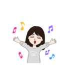 韓国好きな女の子（個別スタンプ：14）