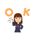 中学生の毎日日常（個別スタンプ：1）