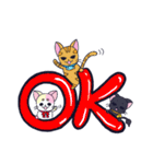 にゃん×3！！！（個別スタンプ：3）