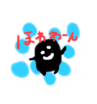 黒シンプルくん（個別スタンプ：12）