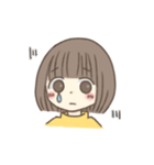 ほっこりおんなのこ。〜ボブver.〜（個別スタンプ：2）