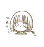ほっこりおんなのこ。〜ボブver.〜（個別スタンプ：9）