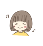 ほっこりおんなのこ。〜ボブver.〜（個別スタンプ：16）