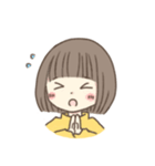 ほっこりおんなのこ。〜ボブver.〜（個別スタンプ：17）