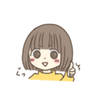 ほっこりおんなのこ。〜ボブver.〜（個別スタンプ：20）